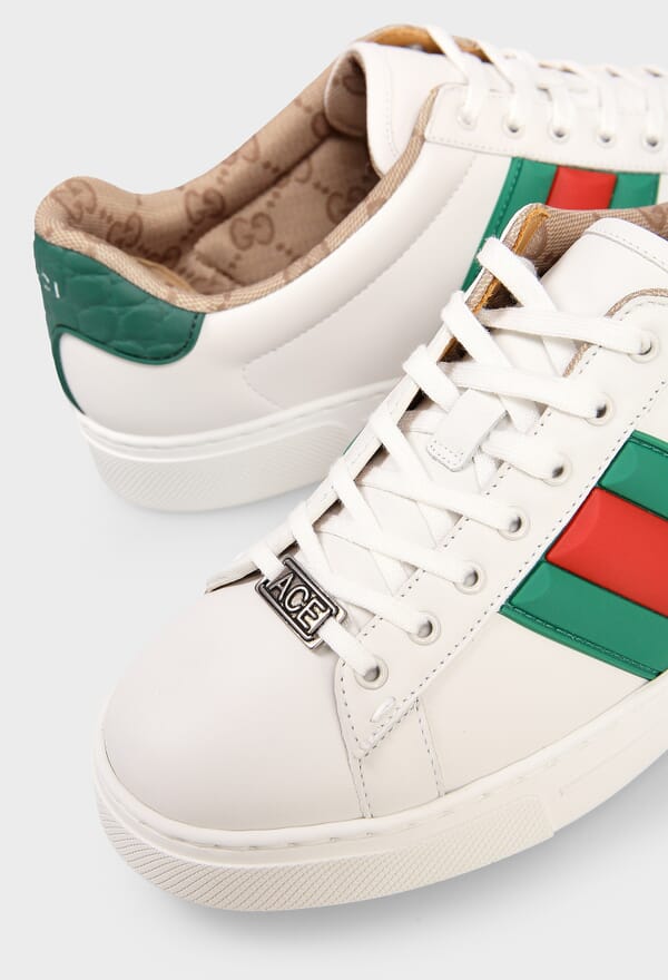 ШКІРЯНІ КРОСІВКИ SNEAKERS GUCCI 812713 125/0A1 - Зображення 3