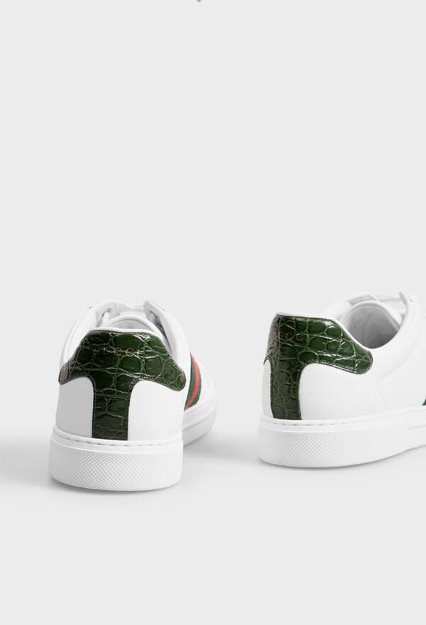 ШКІРЯНІ КЕДИ ACE GUCCI 757892 124/0A1 - Зображення 3