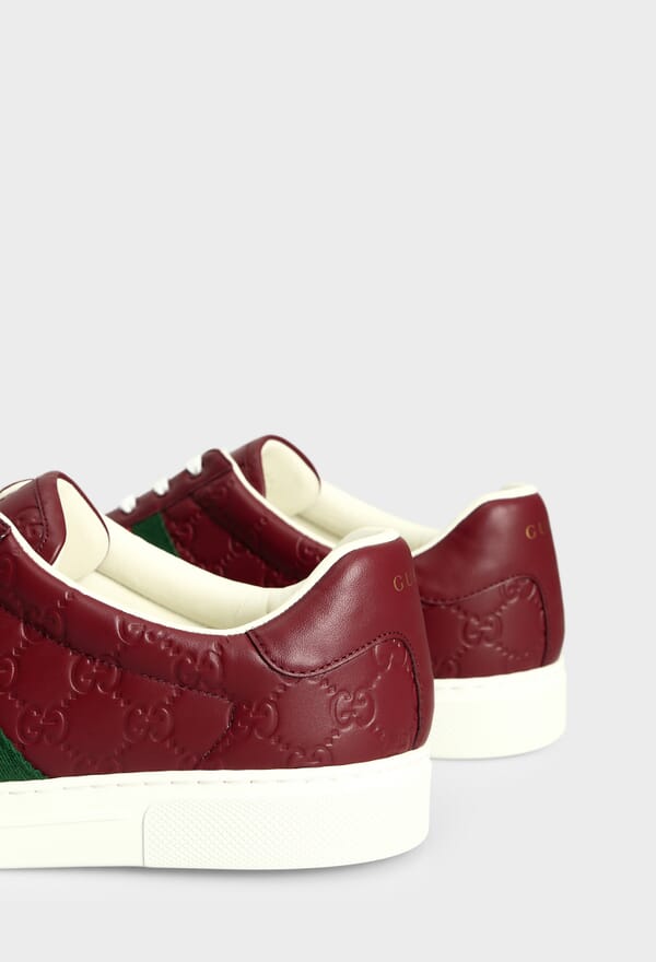 ШКІРЯНІ КЕДИ ACE GUCCI 757892 224/0C5 - Зображення 4