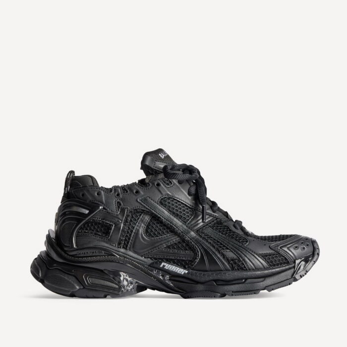Balenciaga Men's Runner Sneaker in Black